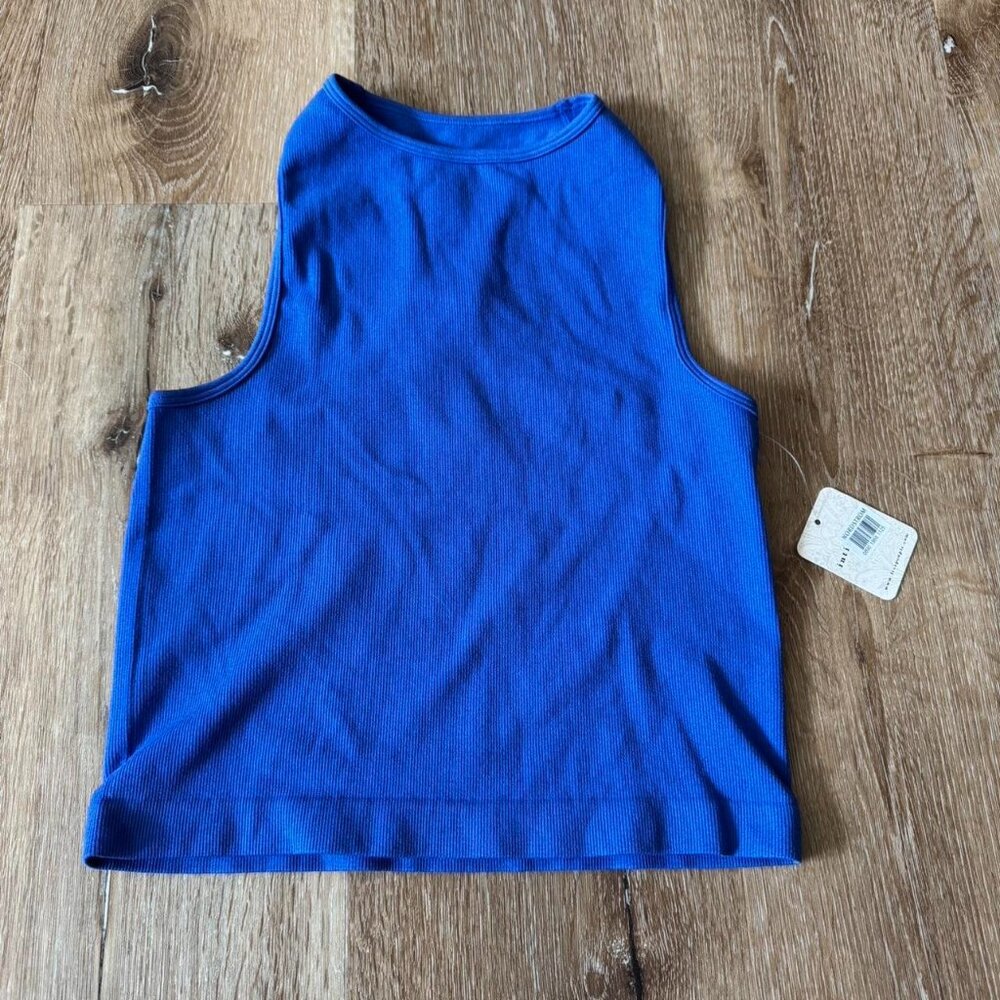 Intimately Free People NWT Blue‎ Racerback Ribbed Tank Top Size XS/S
